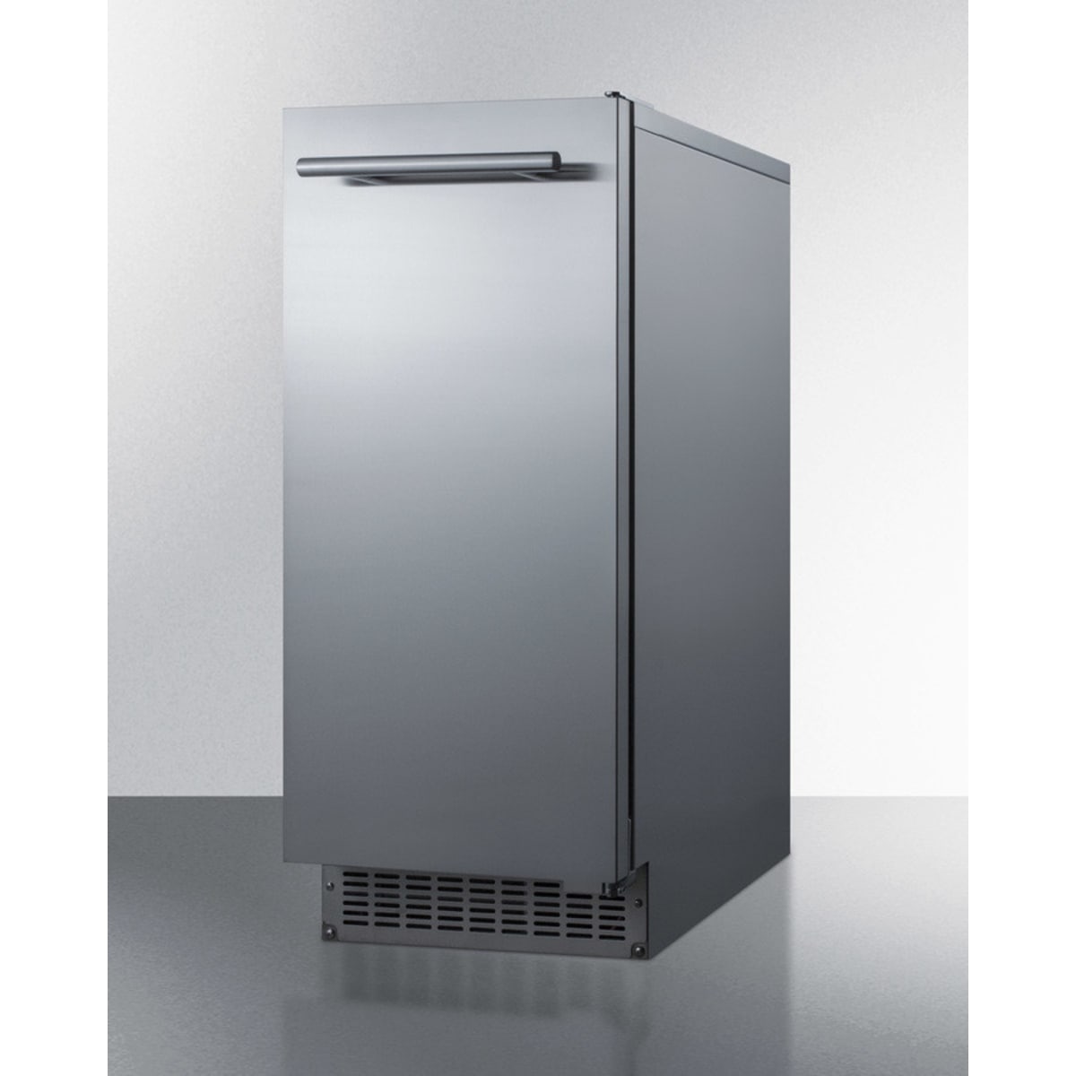 Summit BIM68OSPUMP Indoor/Outdoor 15" Commercial Ice Maker with Built-In Pump 62 Lbs. Daily Production Stainless Steel