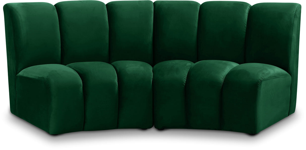 Infinity - 2 Piece Velvet Modular Sectional