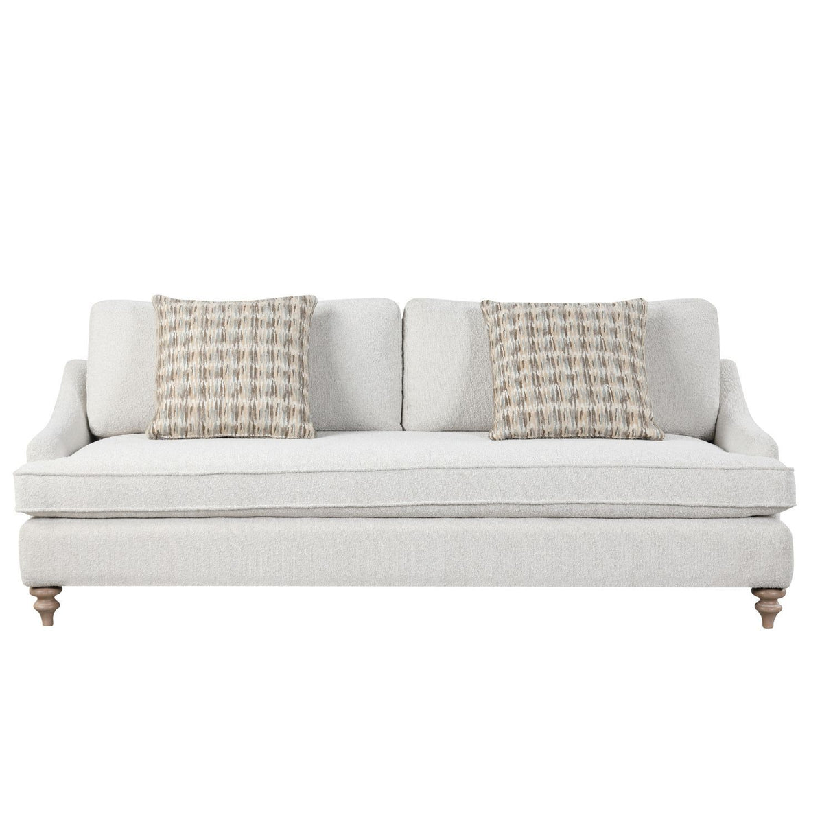 Sofa Single Reverable Cushion With 2 Pillows - Off White