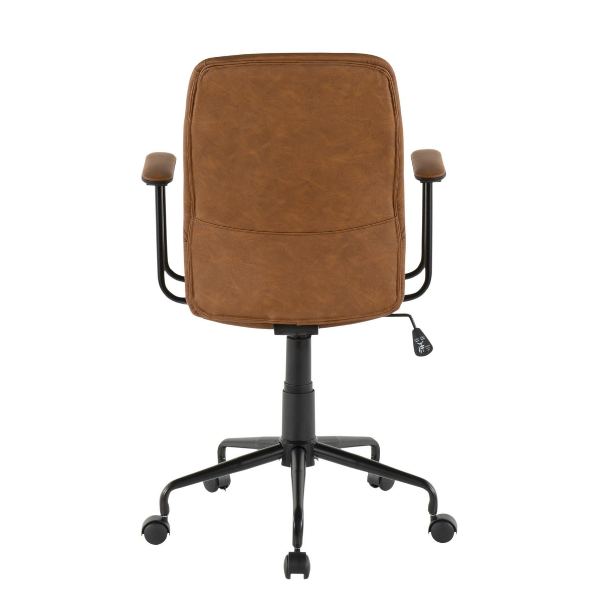 Fredrick - Office Chair - Brown Faux Leather