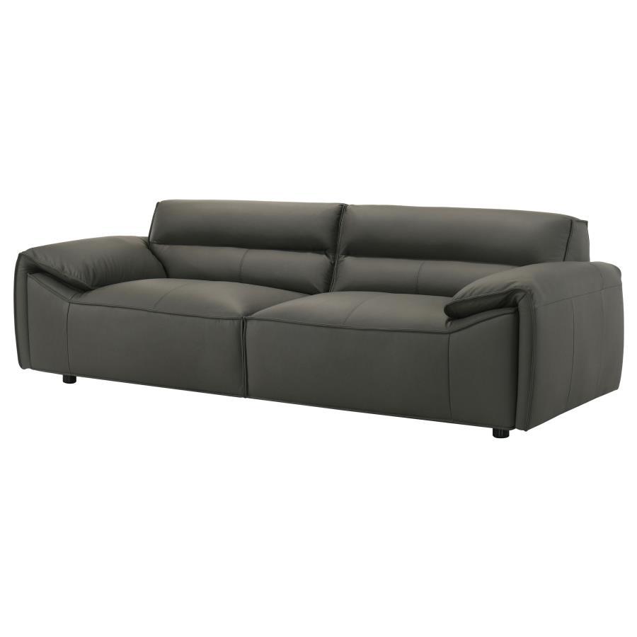 Buxton - Top Grain Leather Upholstered Sofa