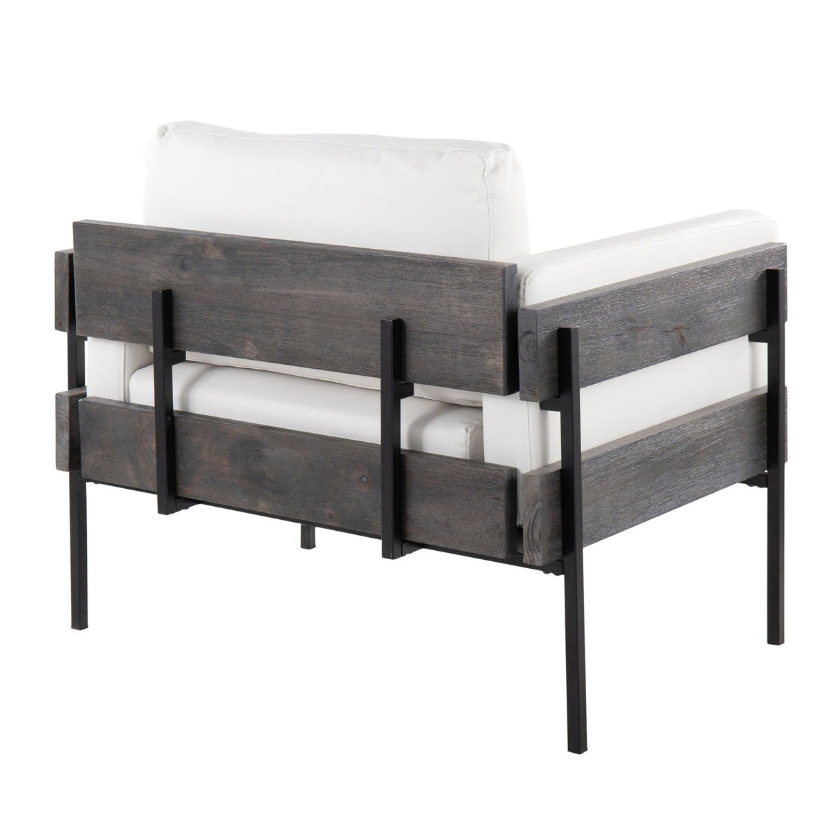 Kari - Accent Chair - White And Dark Gray