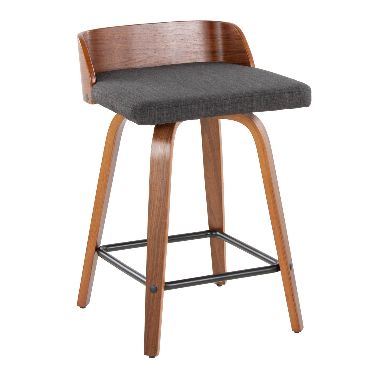 Maya - 24" Fixed-Height Counter Stool (Set of 2) - Dark Brown