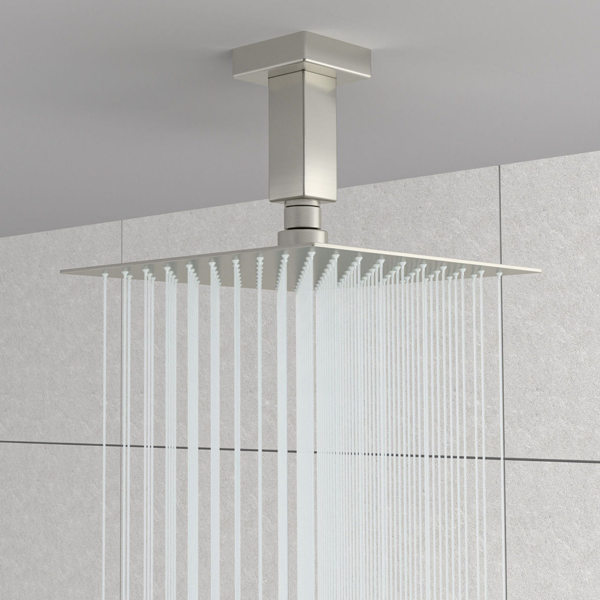 Ceiling Mounted Shower Arm With Flange Stainless Steel