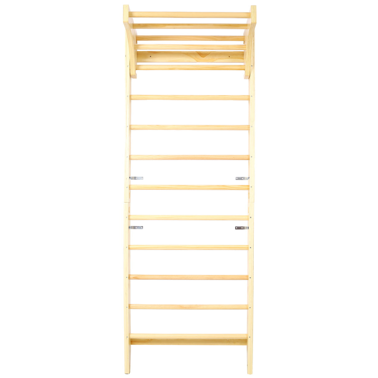 Swedish Ladder, Stall Bars Set For Physical Therapy & Gymnastics - Natural