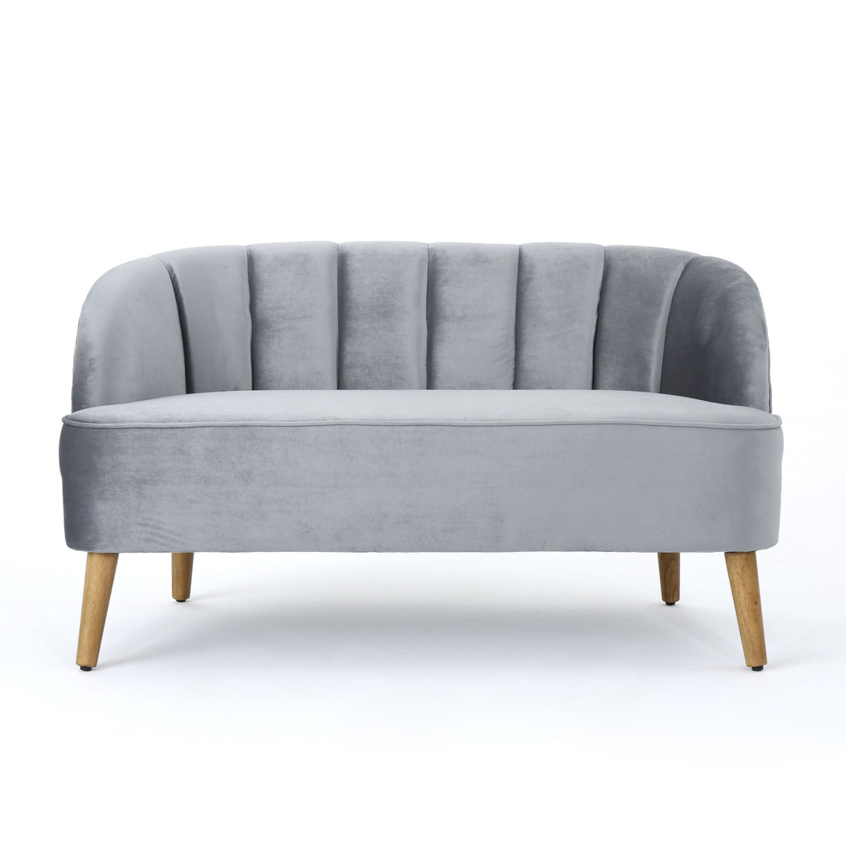 Modern Classic Shell Backed Loveseat