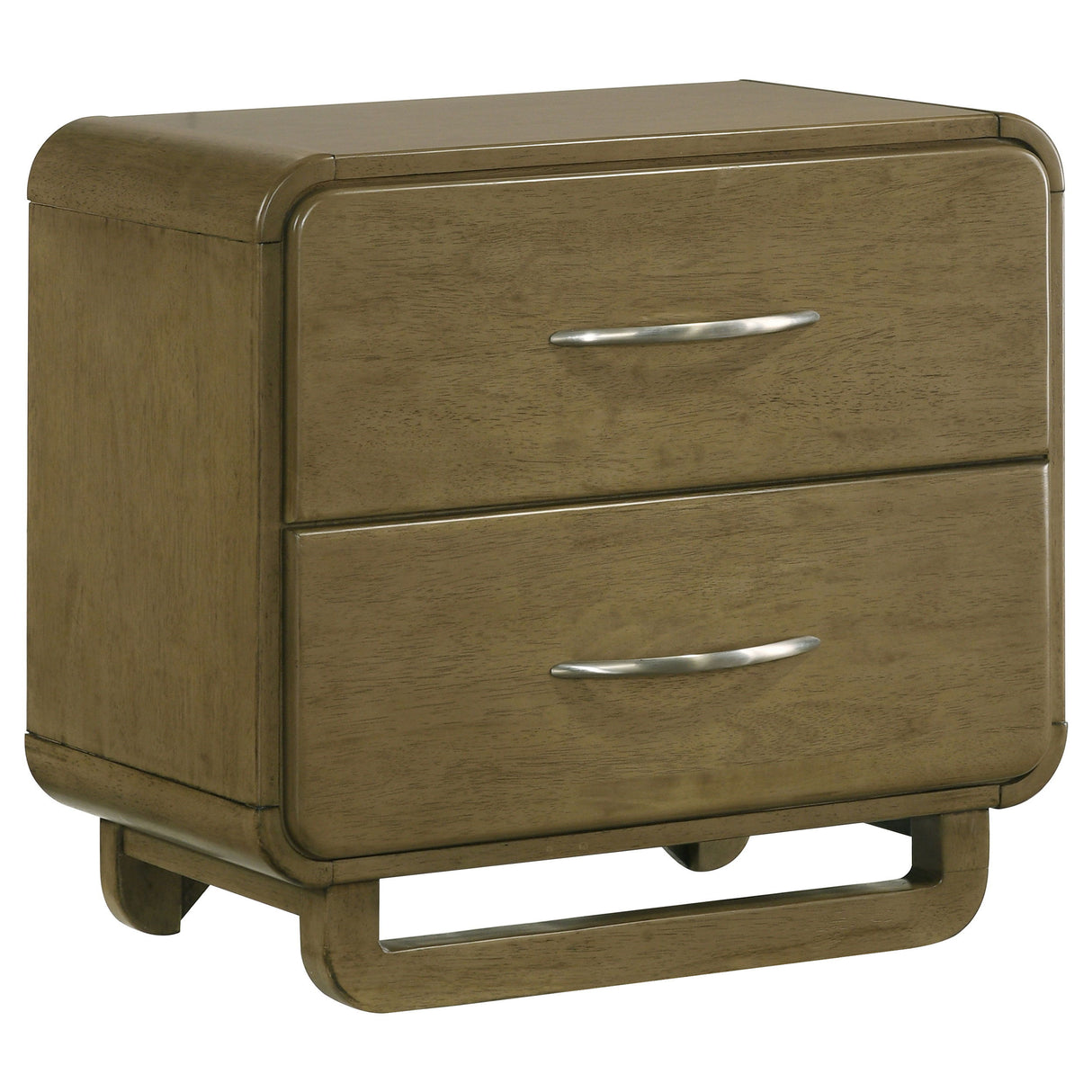 Amsbury - 2-Drawer Nightstand Bedside Table - Nutmeg