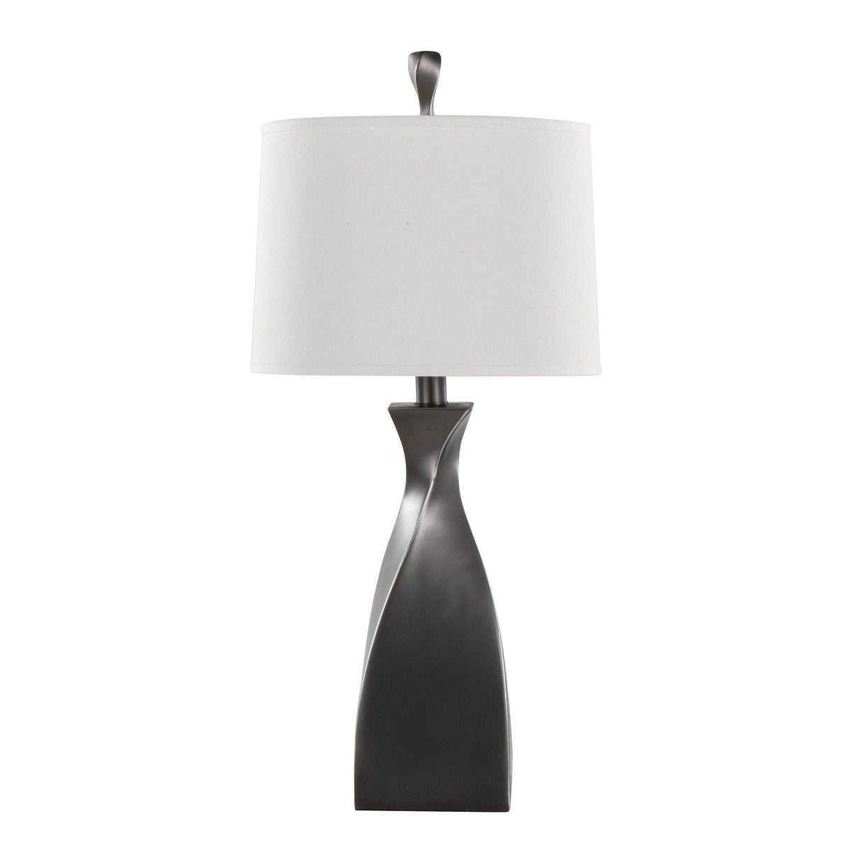 Curvo - 30" Polyresin Table Lamp (Set of 2) - Dark Gray