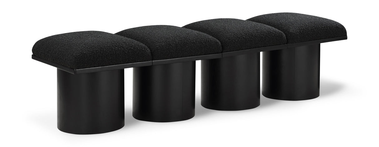 Pavilion - 4 Piece Modular Bench With Black Base