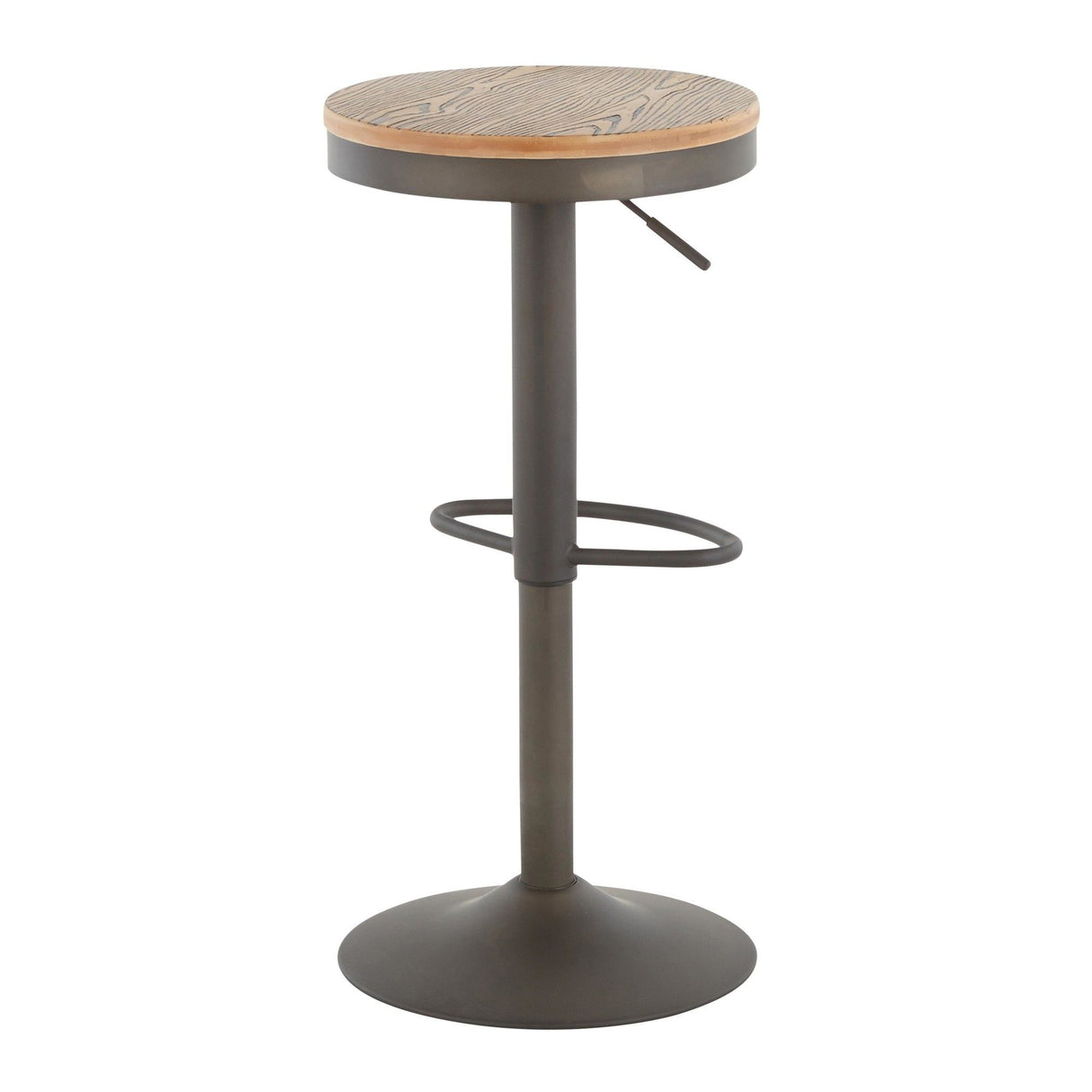 Dakota - Adjustable Barstool - Antique Metal