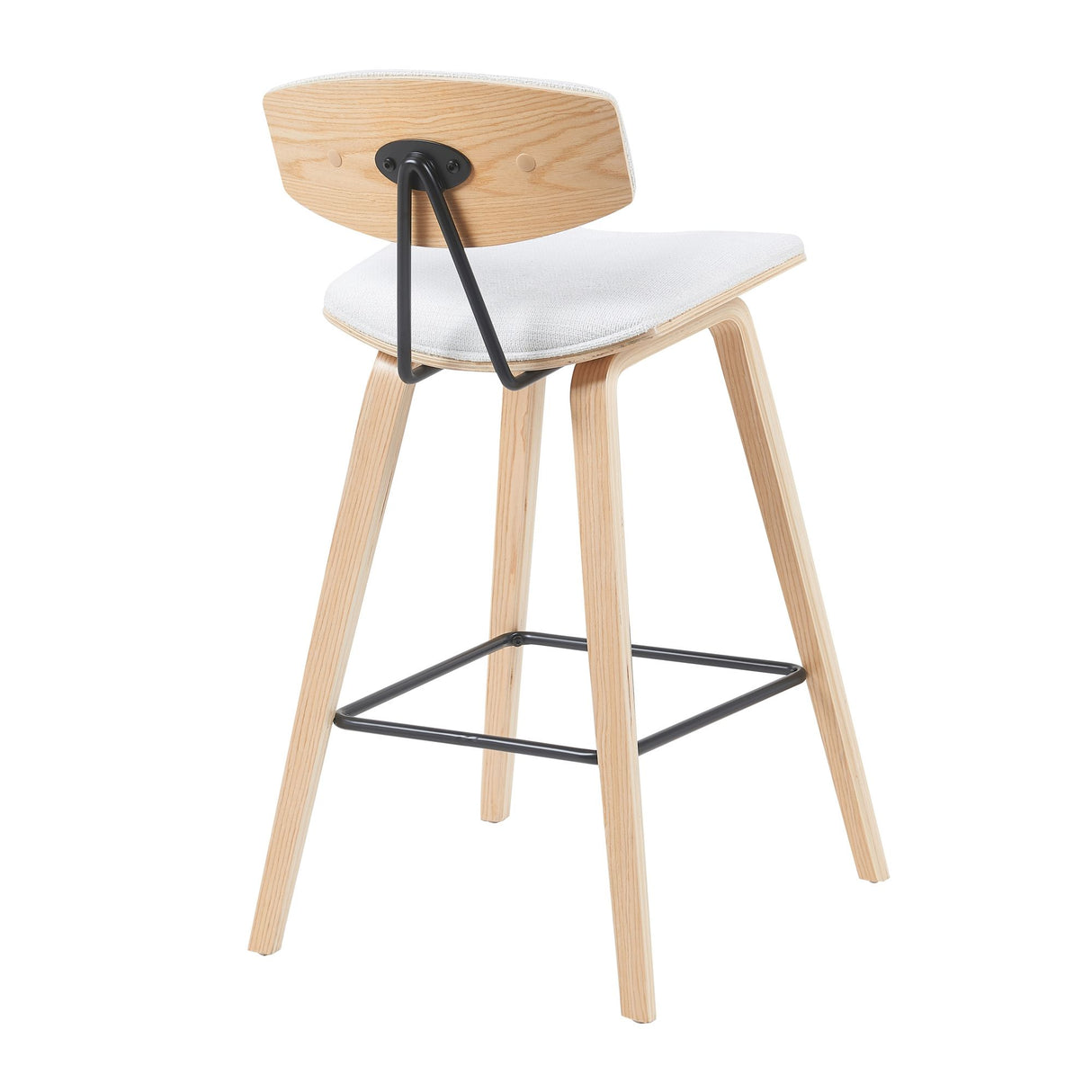 Fox - Swivel Counter Height Stool - Light Brown
