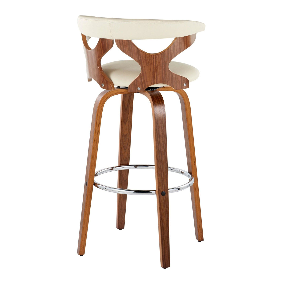 Gardenia - 30" Fixed-Height Barstool (Set of 2) - Walnut Base