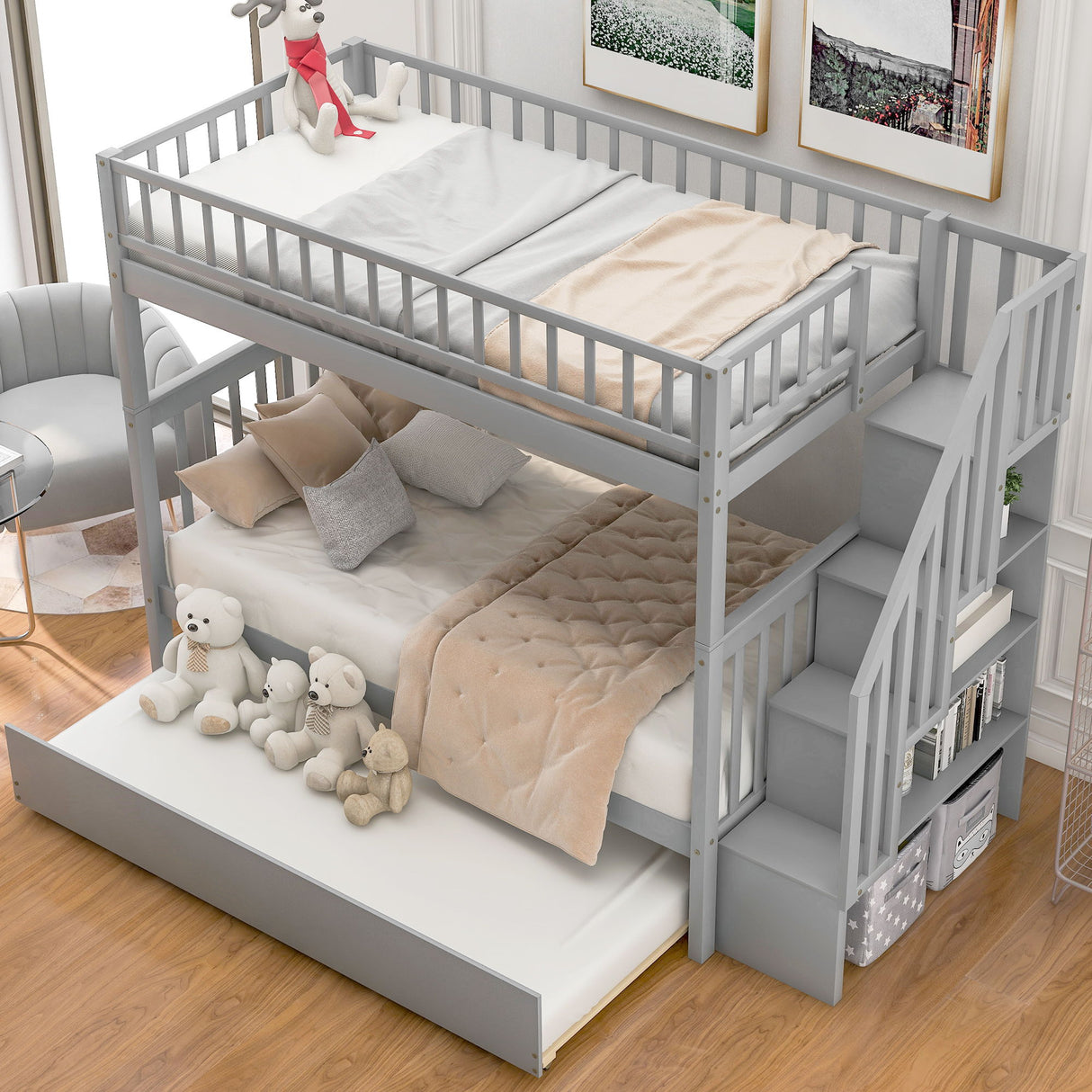 Bunk Bed & Staircase