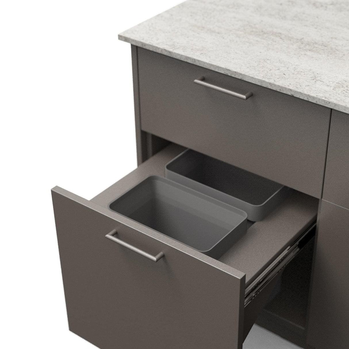 Blaze Sunset 10-Ft Outdoor Kitchen Island w/ 32-Inch Marine Grade LTE+ Propane Grill, Sink in Gunmetal w/ Keon Countertop