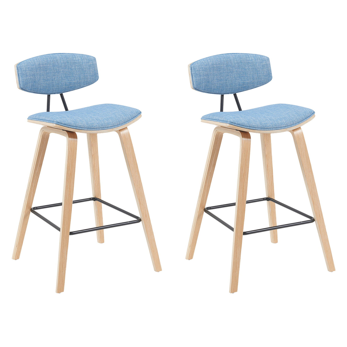 Fox - Swivel Counter Height Stool - Light Brown