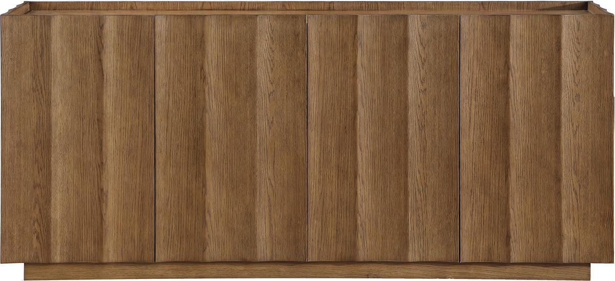 Swoon - Oak Veneer And Solid Wood Sideboard / Buffet - Brown