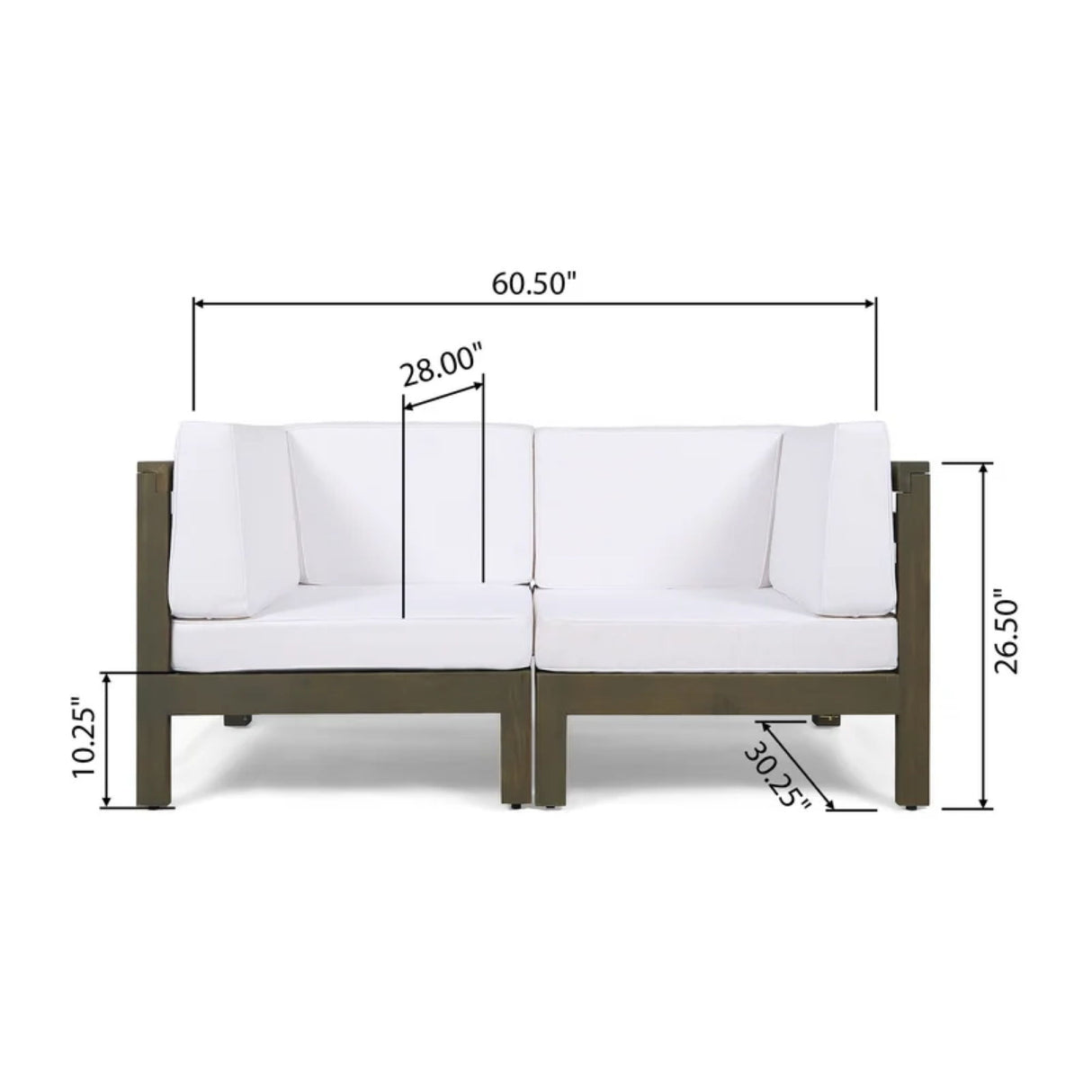 Oana - 2 Piece Loveseat Set With Water Resistant Cushions