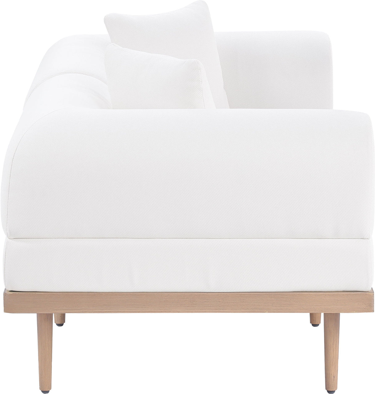 Laguna - 2 Piece Resilient Water Resistant Fabric 71" Upholstered Outdoor Patio Modular Loveseat
