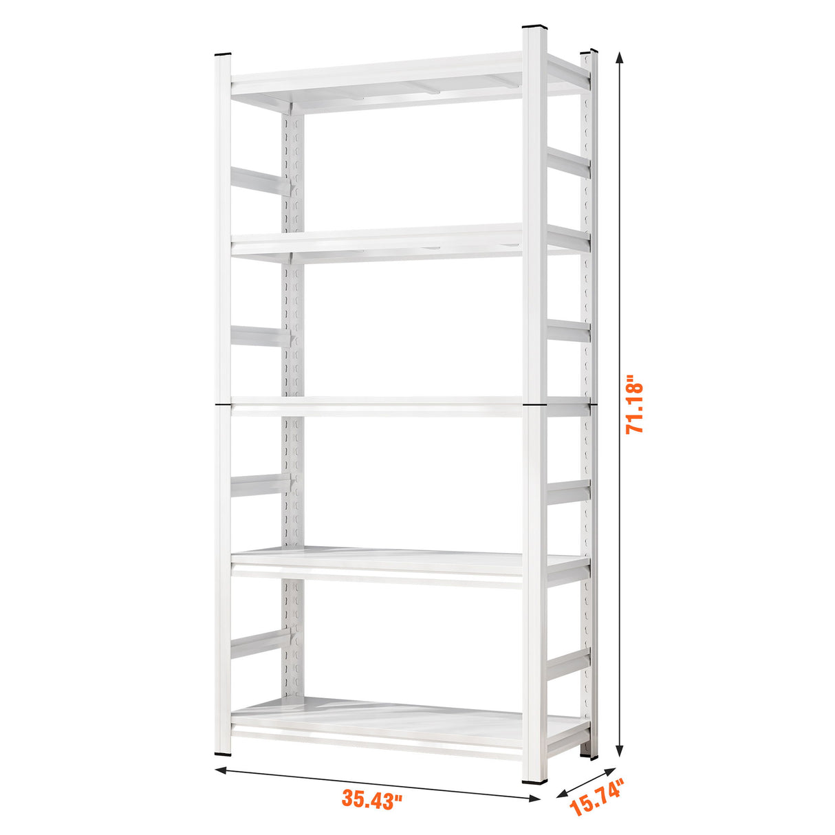 5 Tier Heavy Duty Shelving Unit Adjustable Shelving