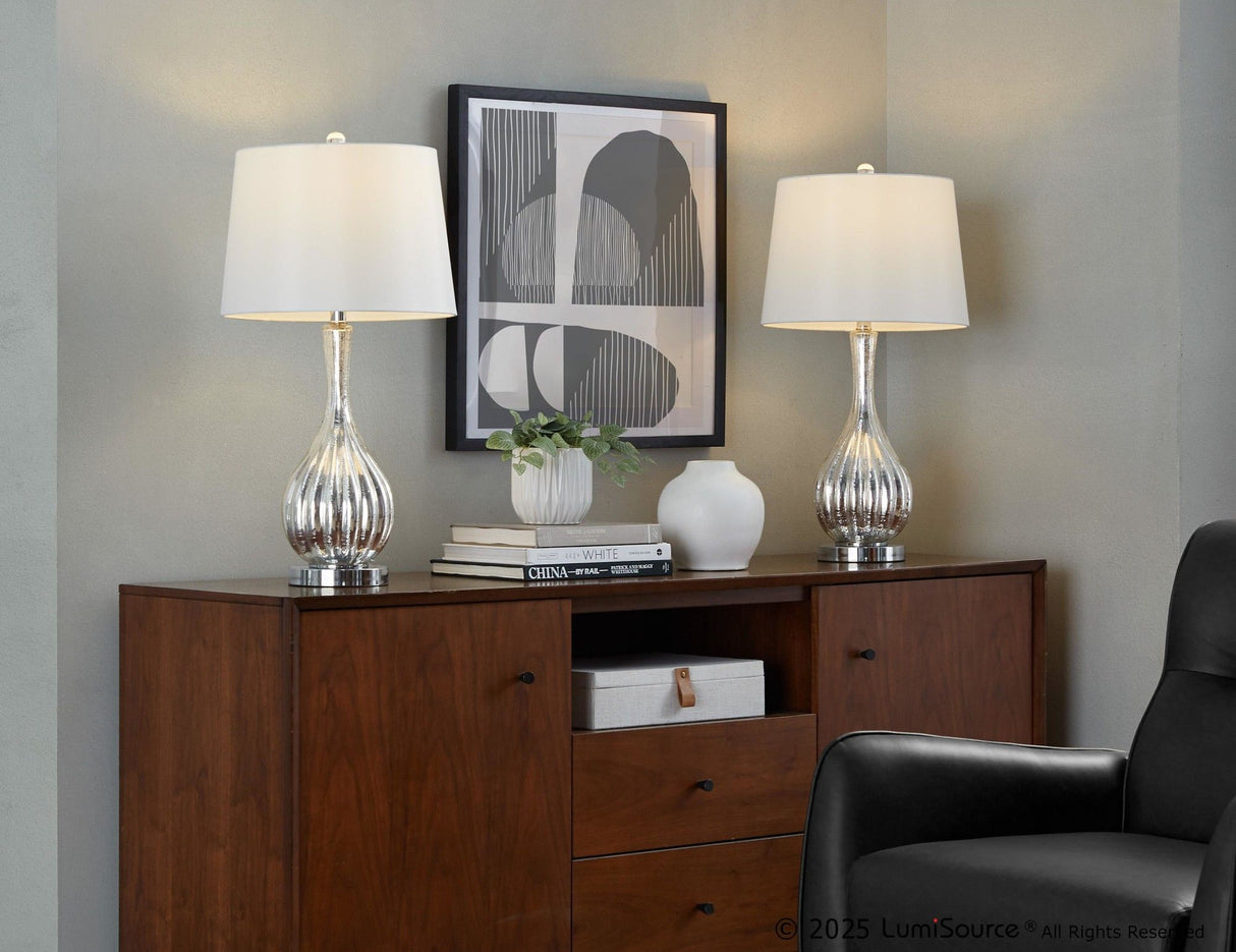 Jenny - 27" Glass Table Lamp (Set of 2)