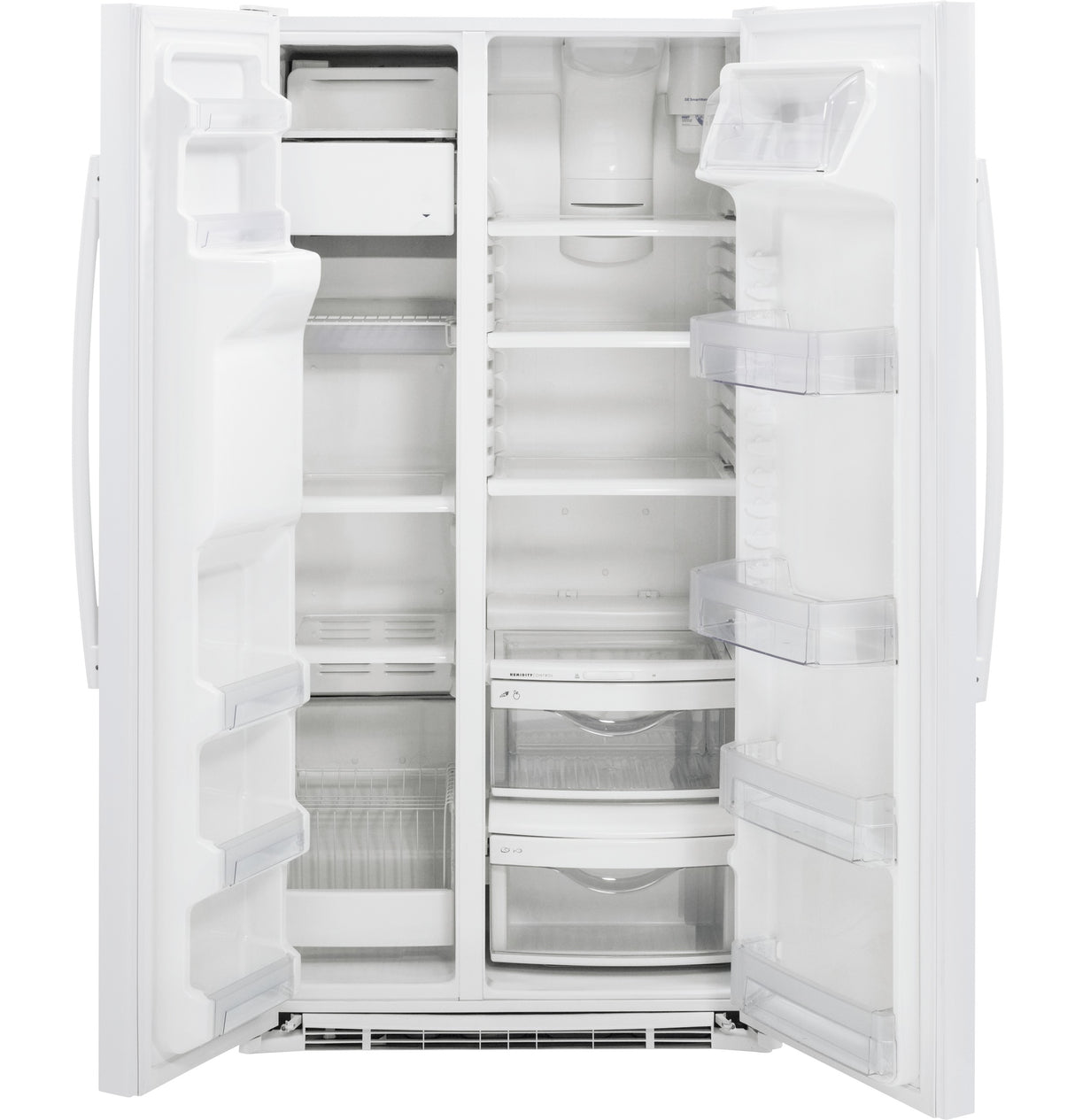 GE GZS22DGJWW - 36 in. 21.9 cu. ft. Counter Depth Side by Side Refrigerator with Ice & Water Dispenser - White