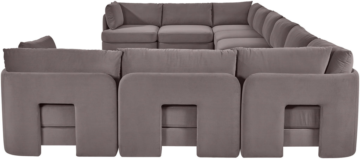 Hammond - Velvet Performance Fabric Upholstered 10 Piece Sectional