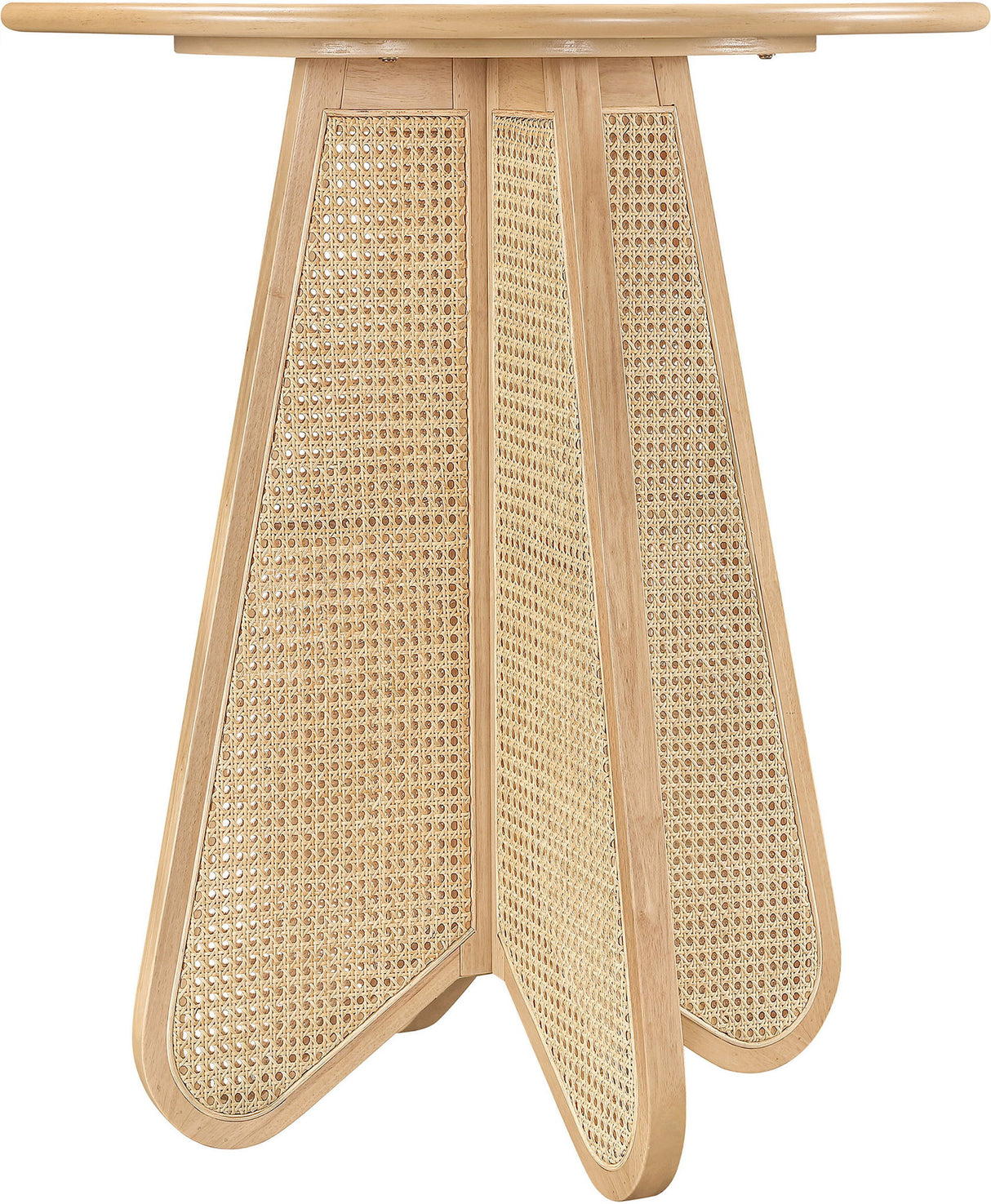 Butterfly - Solid Wood And Natural Cane Table With Natural Top