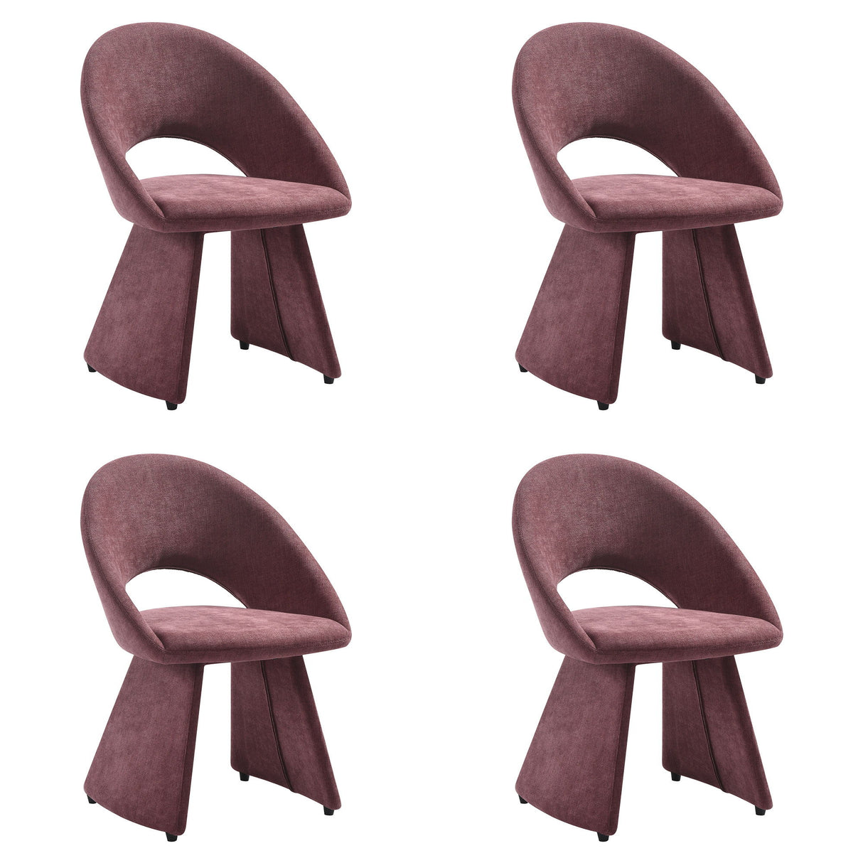 Angelina - Modern Curved Back Upholstered Dining Chair