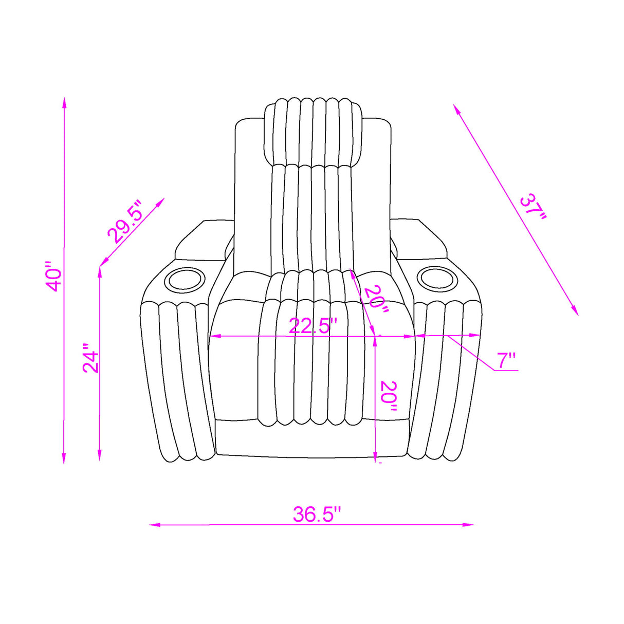 Duran - Power Recliner With Power Headrest