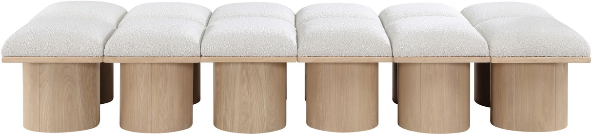 Pavilion - 12 Piece Modular Bench With Natural Base