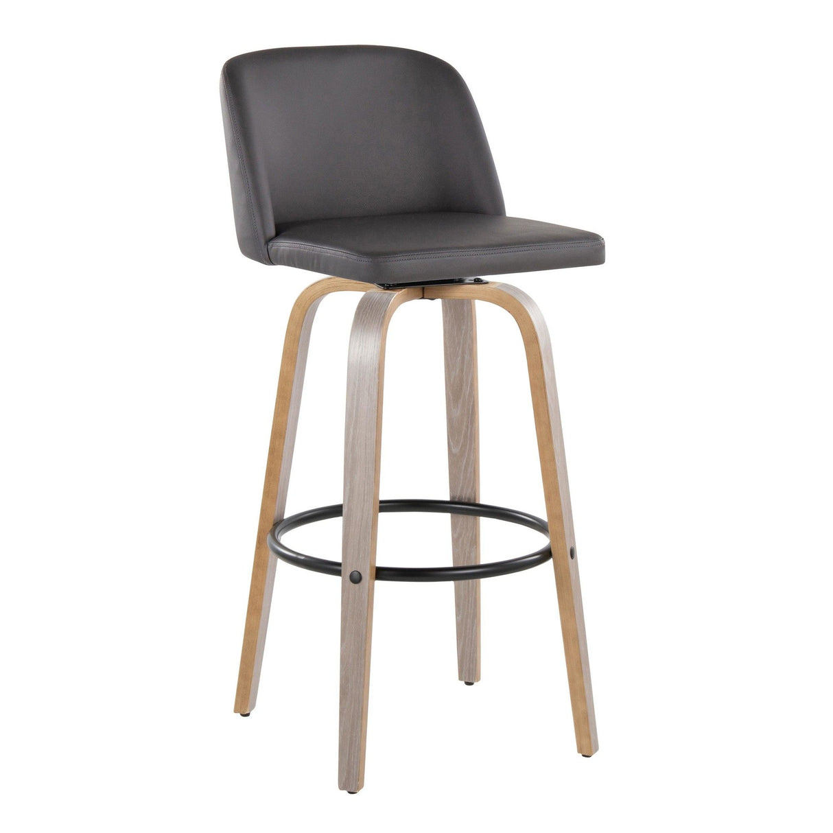 Toriano - 30" Fixed-Height Fabric Barstool (Set of 2)