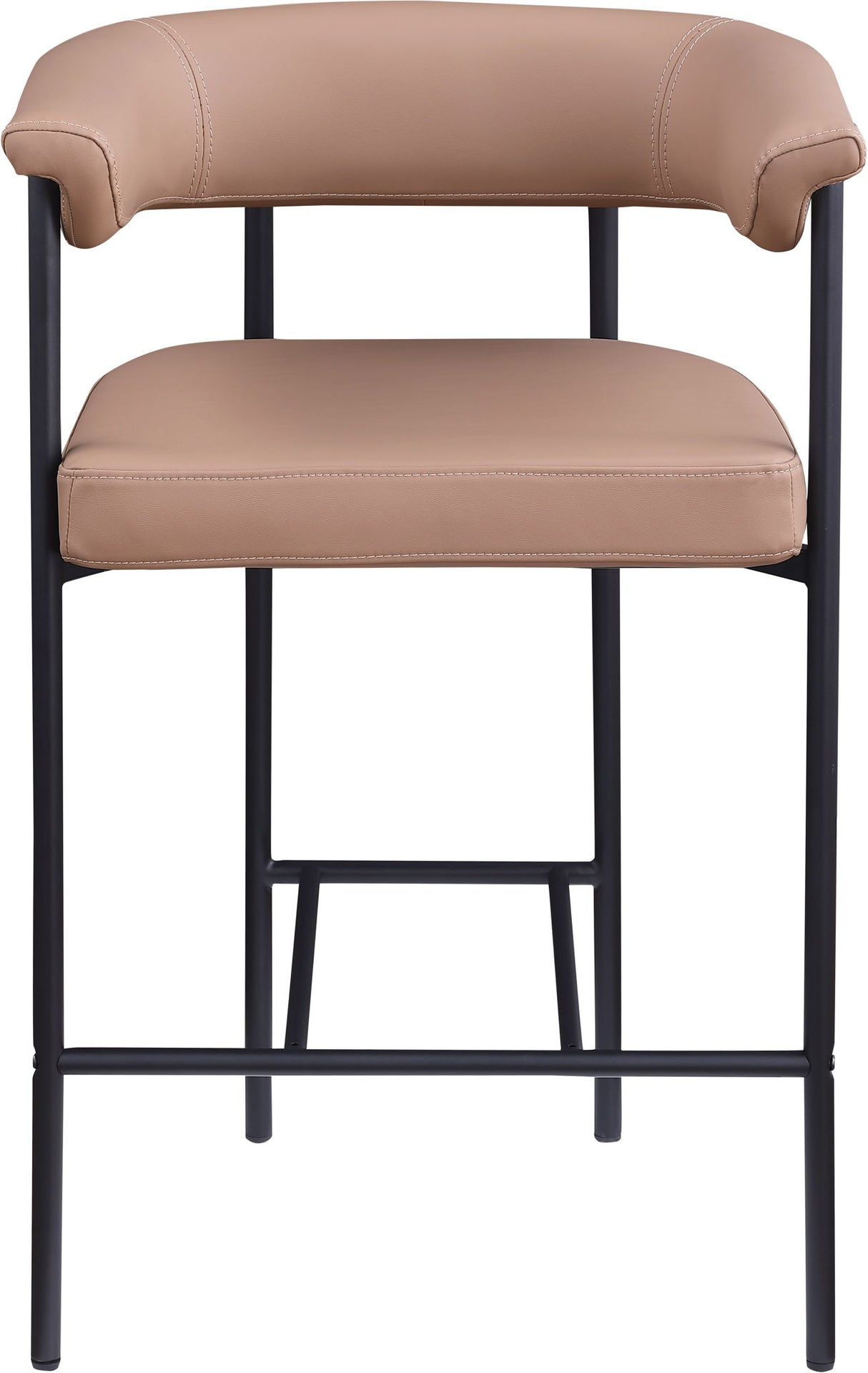 Malin - Faux Leather Counter Stool (Set of 2) - Tan
