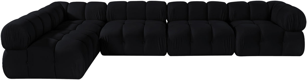 Orin - Velvet 5 Piece Modular Sectional