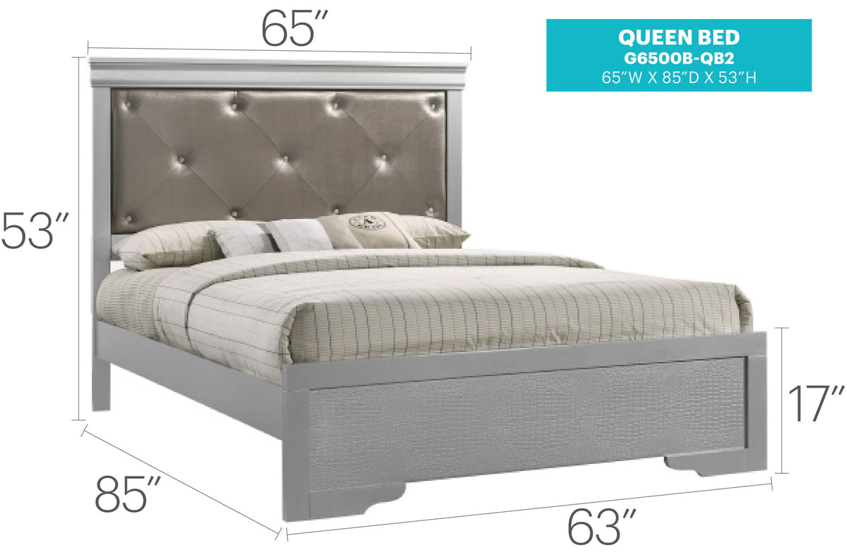Chic Elegantly Designed Transitional Bed