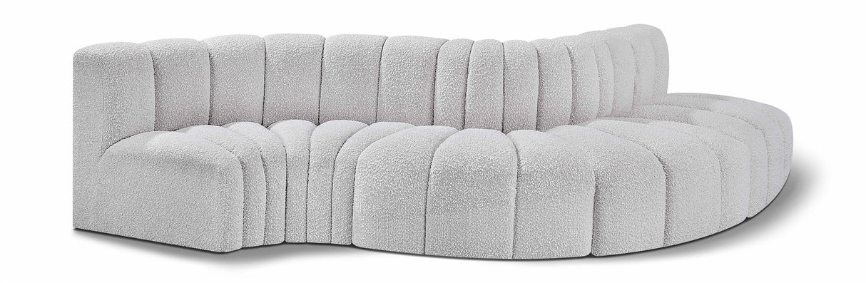 Arc - Boucle Fabric 5 Piece Modular Sofa