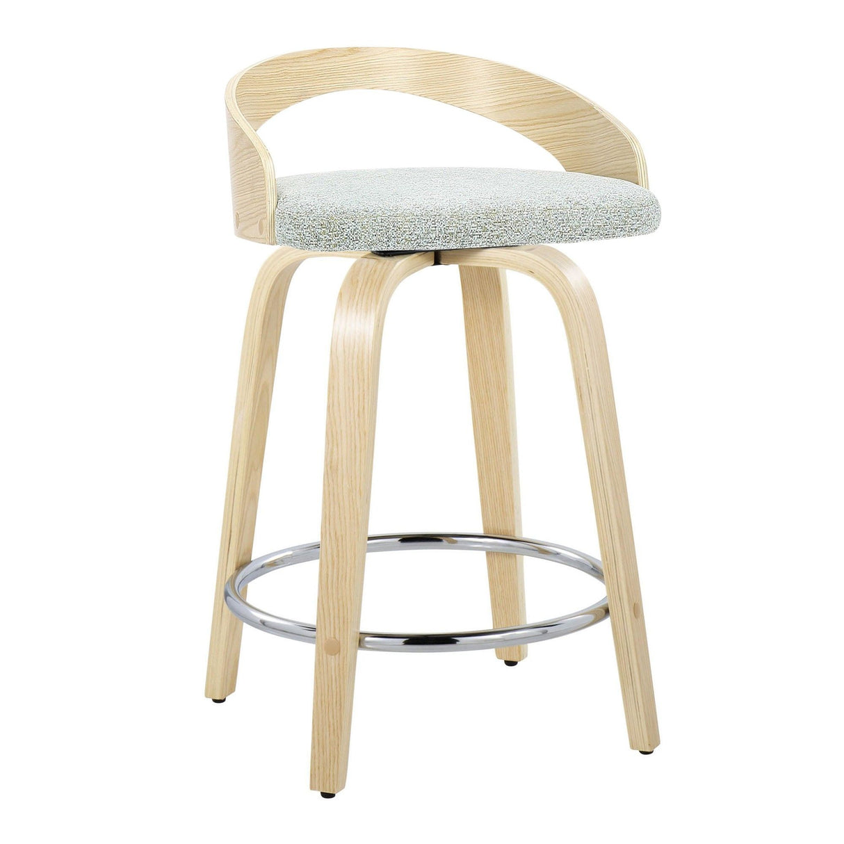 Grotto - 24" Fixed-Height Counter Stool (Set of 2) - Natural Base