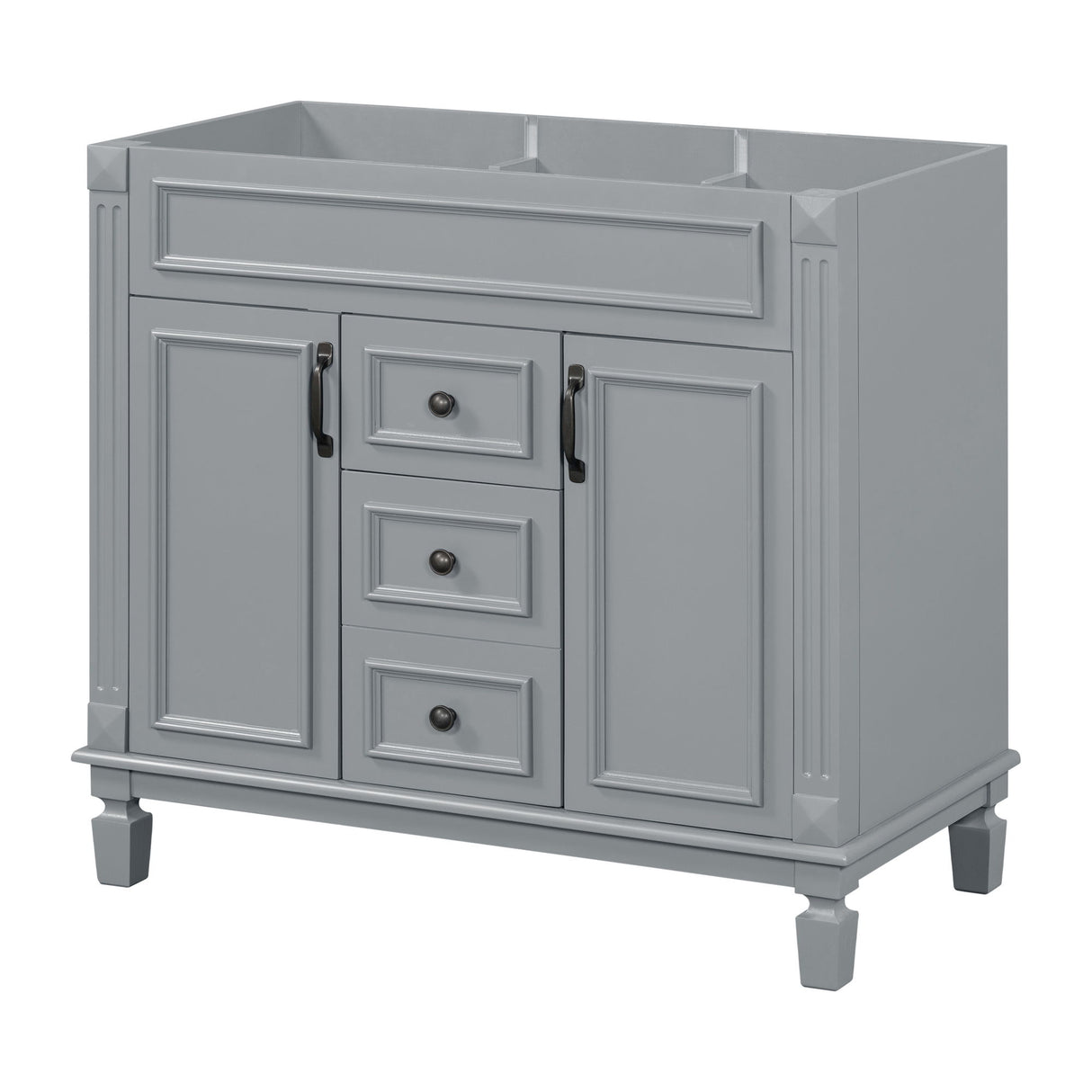 Bathroom Vanity Cabinet With 2 Soft Closing Doors And 2 Drawers