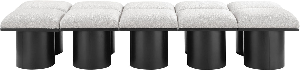 Pavilion - 10 Piece Modular Bench With Black Base
