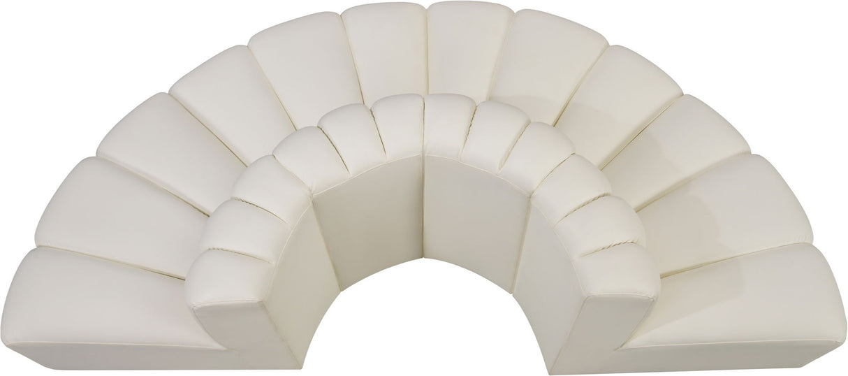 Arc - Faux Leather 4 Piece Modular Sofa