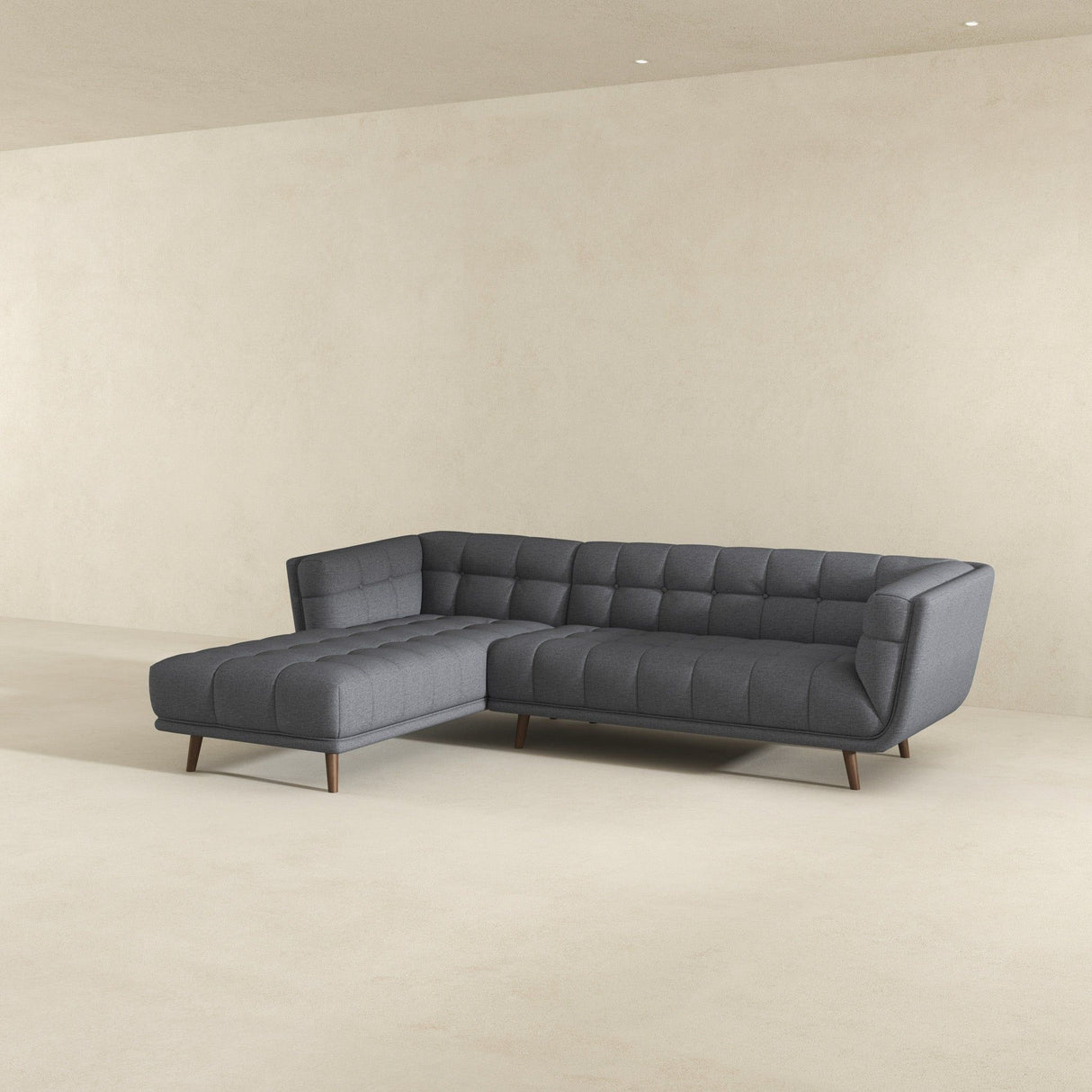 Addison - L Shape Sectional Sofa Tufted