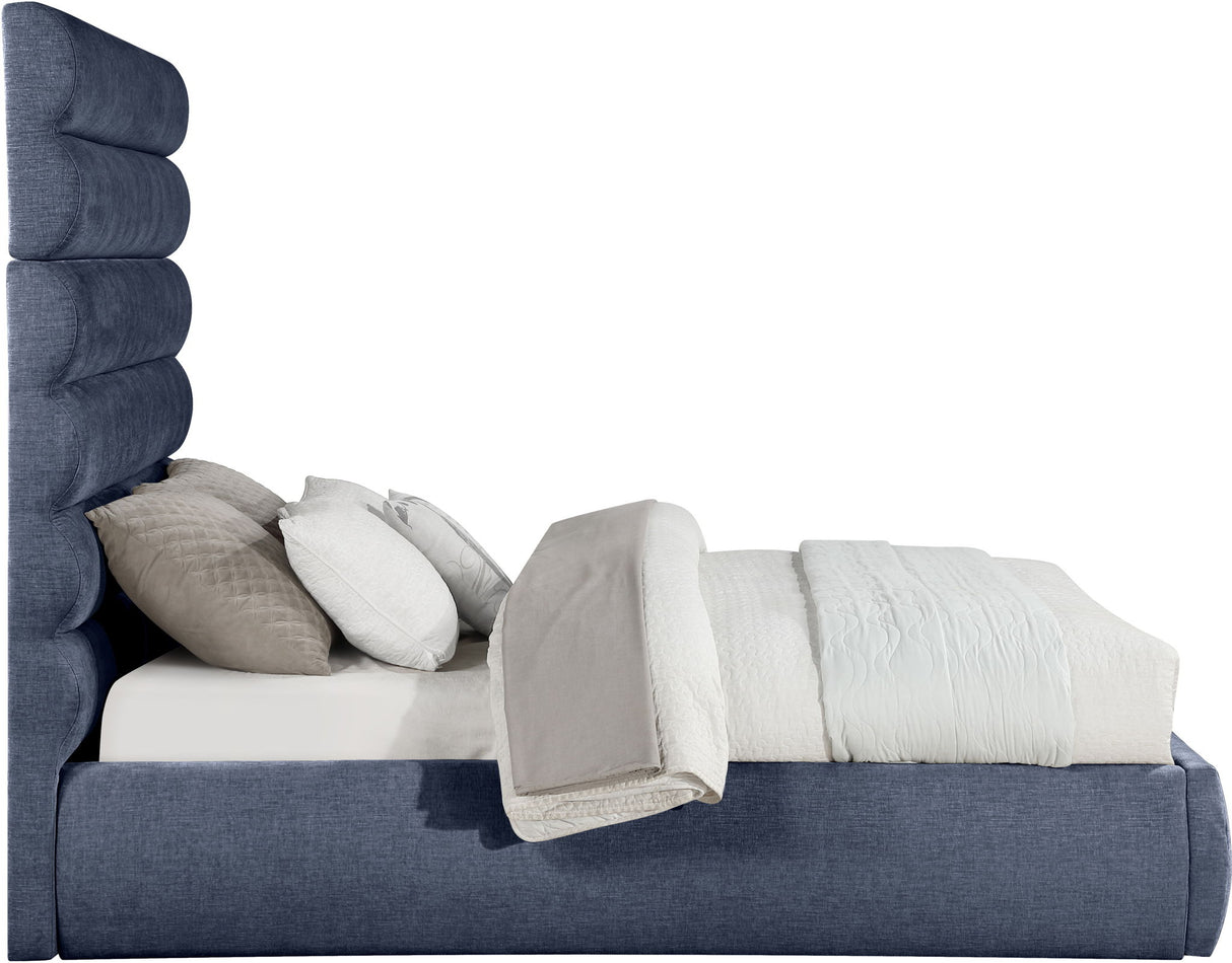 Adam - Chenille Fabric Bed With 70.5" Headboard