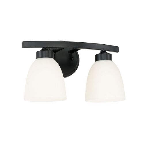 Capital Lighting 114321MB333 Jameson 2 Bulb Bathroom Light - Matte Black