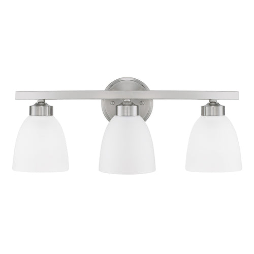Capital Lighting 114331BN333 Jameson 3 Bulb Bathroom Light - Brushed Nickel