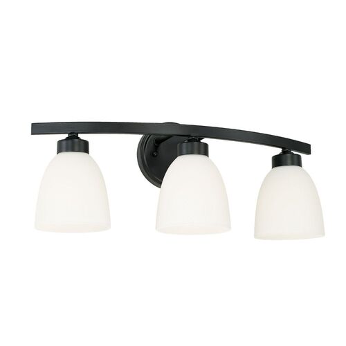 Capital Lighting 114331MB333 Jameson 3 Bulb Bathroom Light - Matte Black