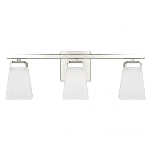 Capital Lighting 114431PN334 Baxley 3 Bulb Bathroom Light - Polished Nickel