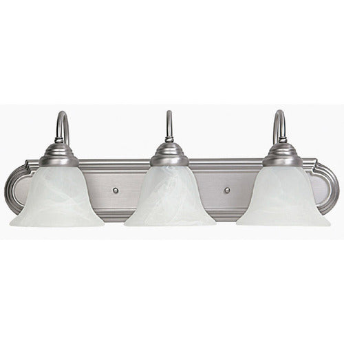 Capital Lighting 1163MN118 3 Bulb Bathroom Light - Matte Nickel