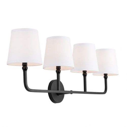 Capital Lighting 119341MB674 Dawson 4 or more Bulb Bathroom Light - Matte Black