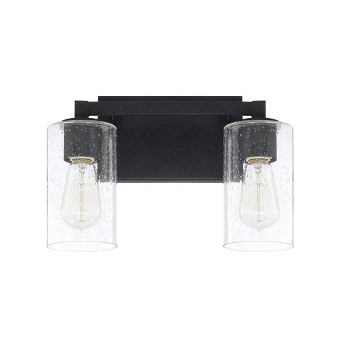 Capital Lighting 119821BI435 Ravenwood 2 Bulb Bathroom Light - Black Iron