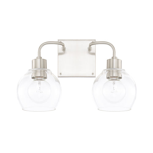 Capital Lighting 120021BN426 HomePlace 2 Bulb Bathroom Light - Brushed Nickel