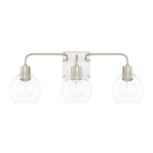 Capital Lighting 120031BN426 HomePlace 3 Bulb Bathroom Light - Brushed Nickel
